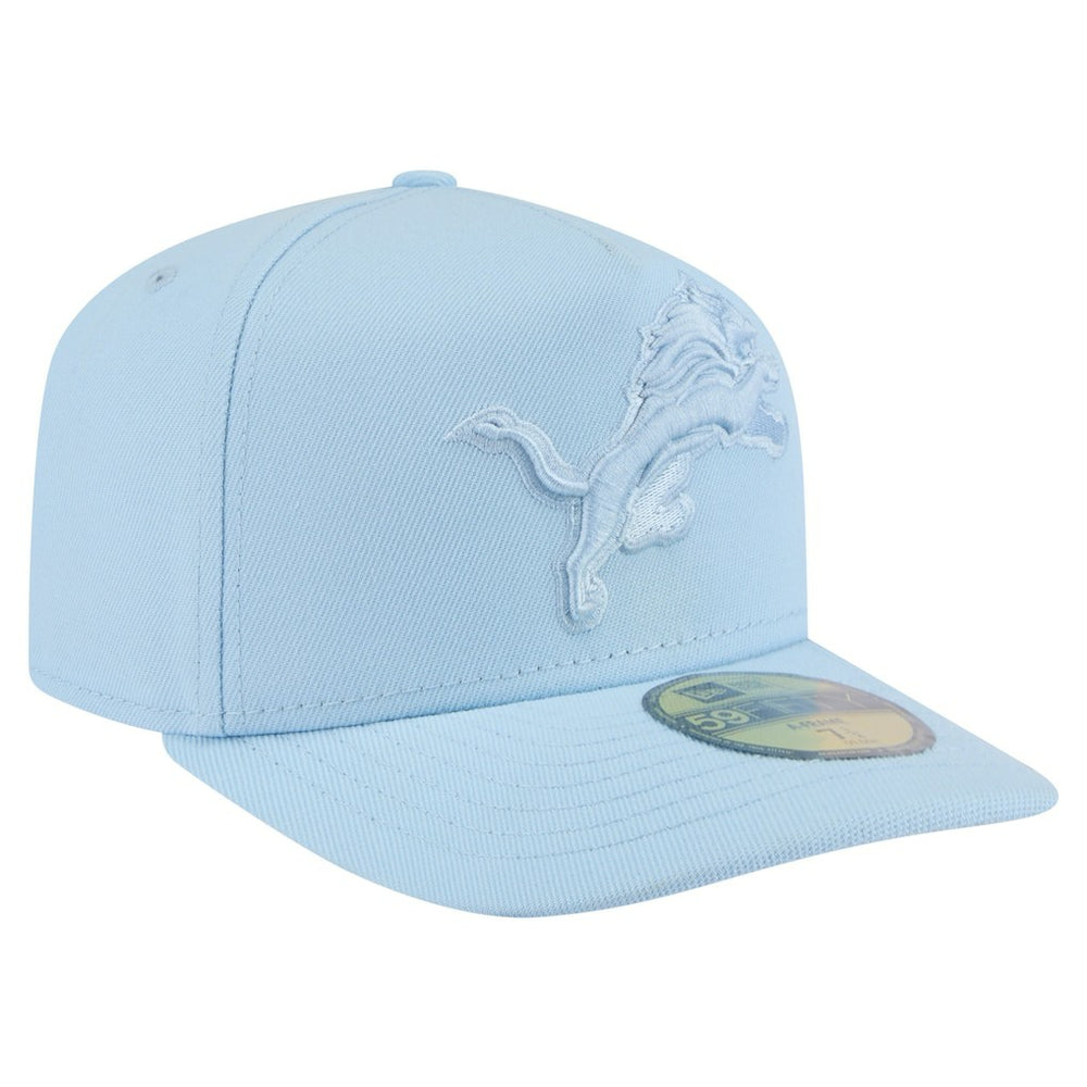 Detroit Lions New Era Color Pack A-Frame 59FIFTY Fitted Hat Light Blue - NFL