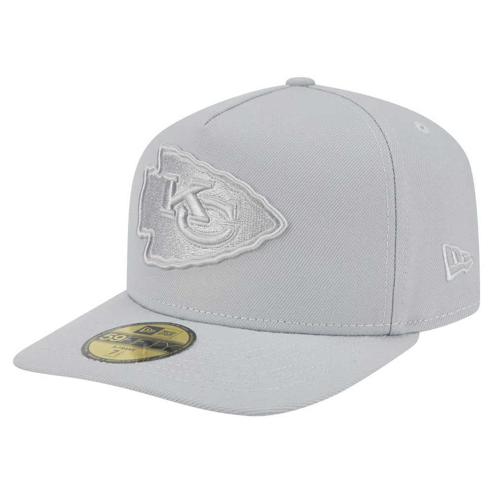 Kansas City Chiefs New Era Color Pack A-Frame 59FIFTY Fitted Hat Gray - NFL