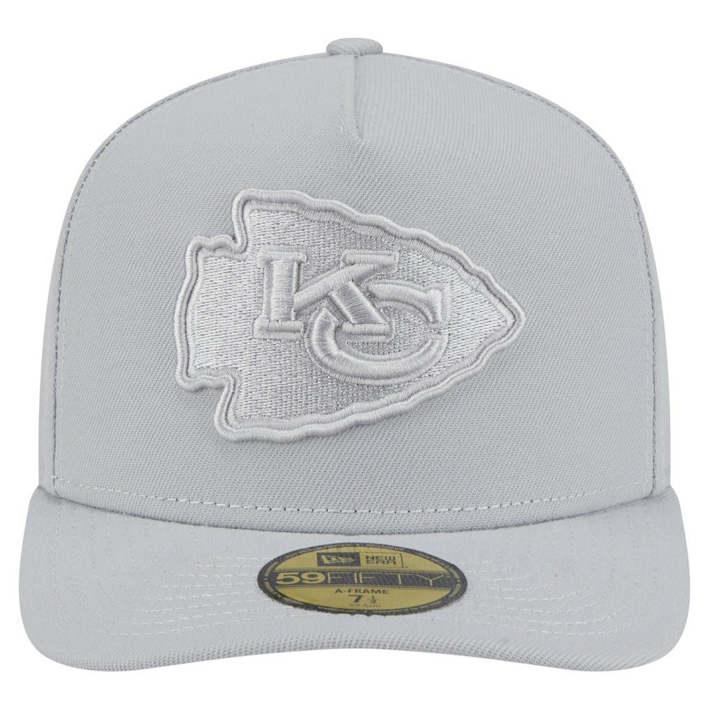 Kansas City Chiefs New Era Color Pack A-Frame 59FIFTY Fitted Hat Gray - NFL