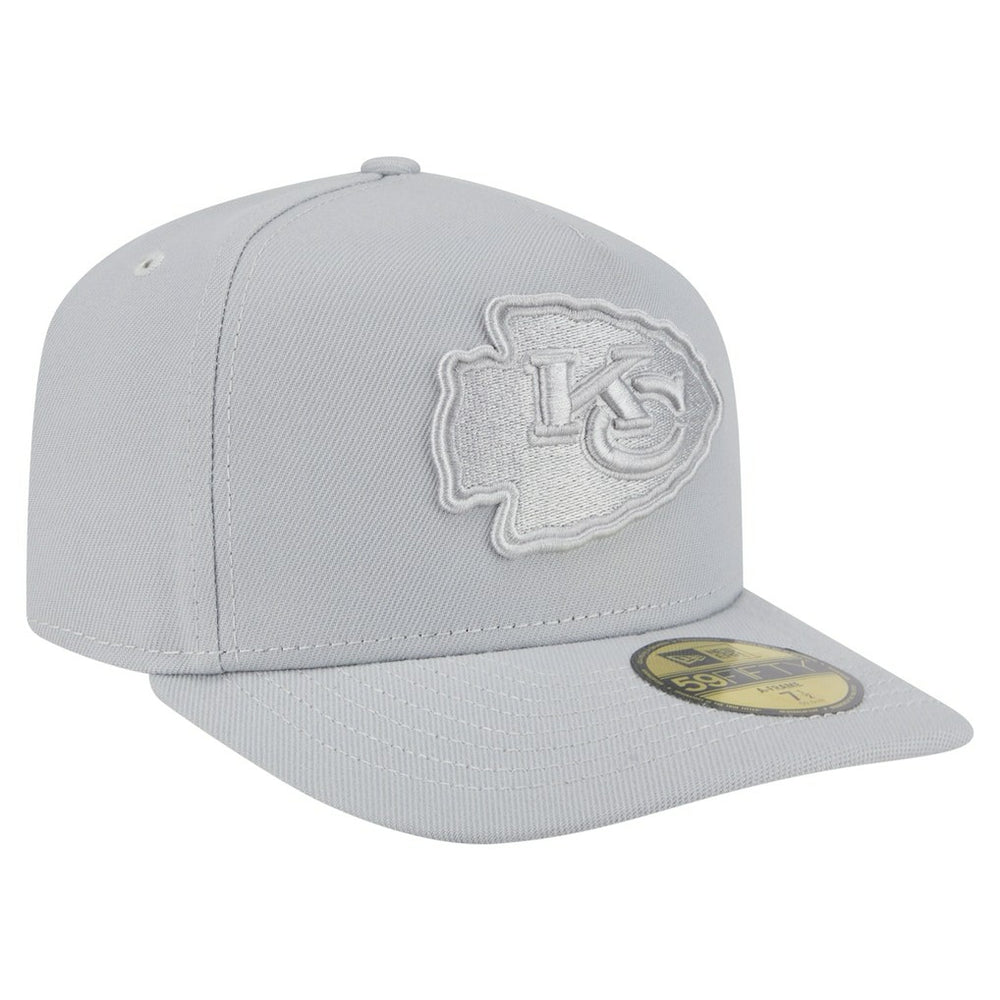 Kansas City Chiefs New Era Color Pack A-Frame 59FIFTY Fitted Hat Gray - NFL