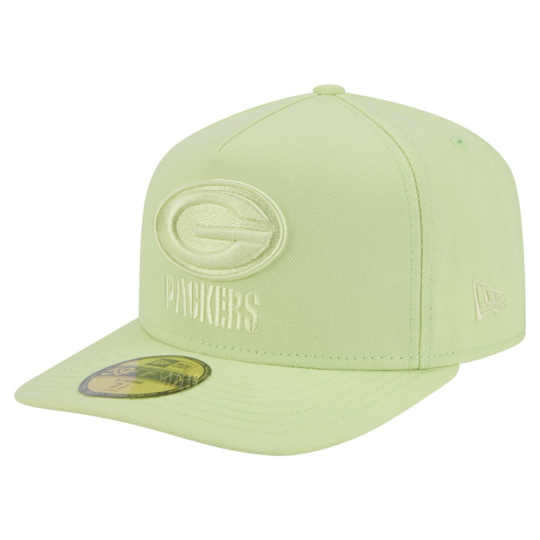 Green Bay Packers New Era Color Pack A-Frame 59FIFTY Fitted Hat Light Green - NFL