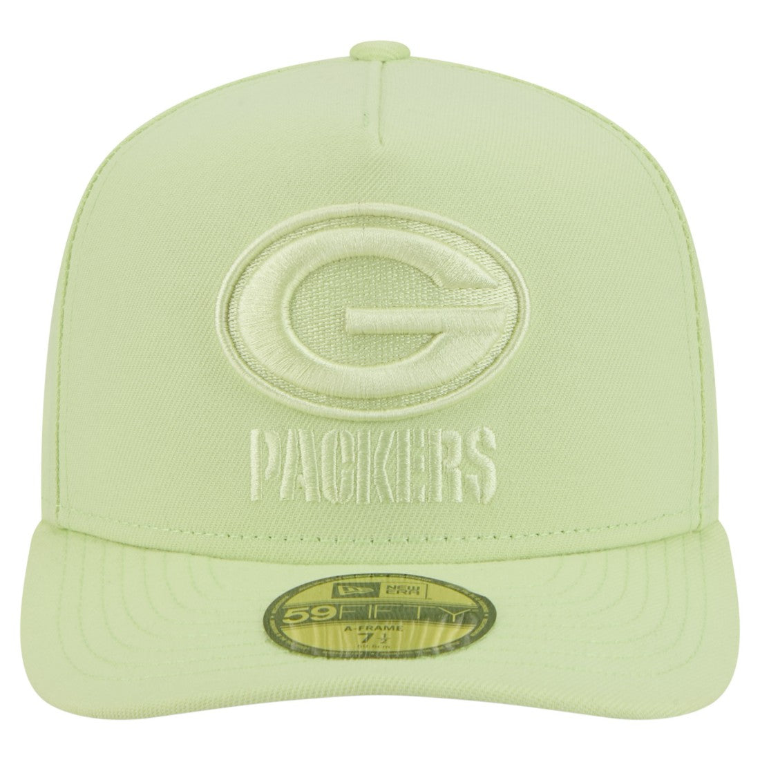 Green Bay Packers New Era Color Pack A-Frame 59FIFTY Fitted Hat Light Green - NFL