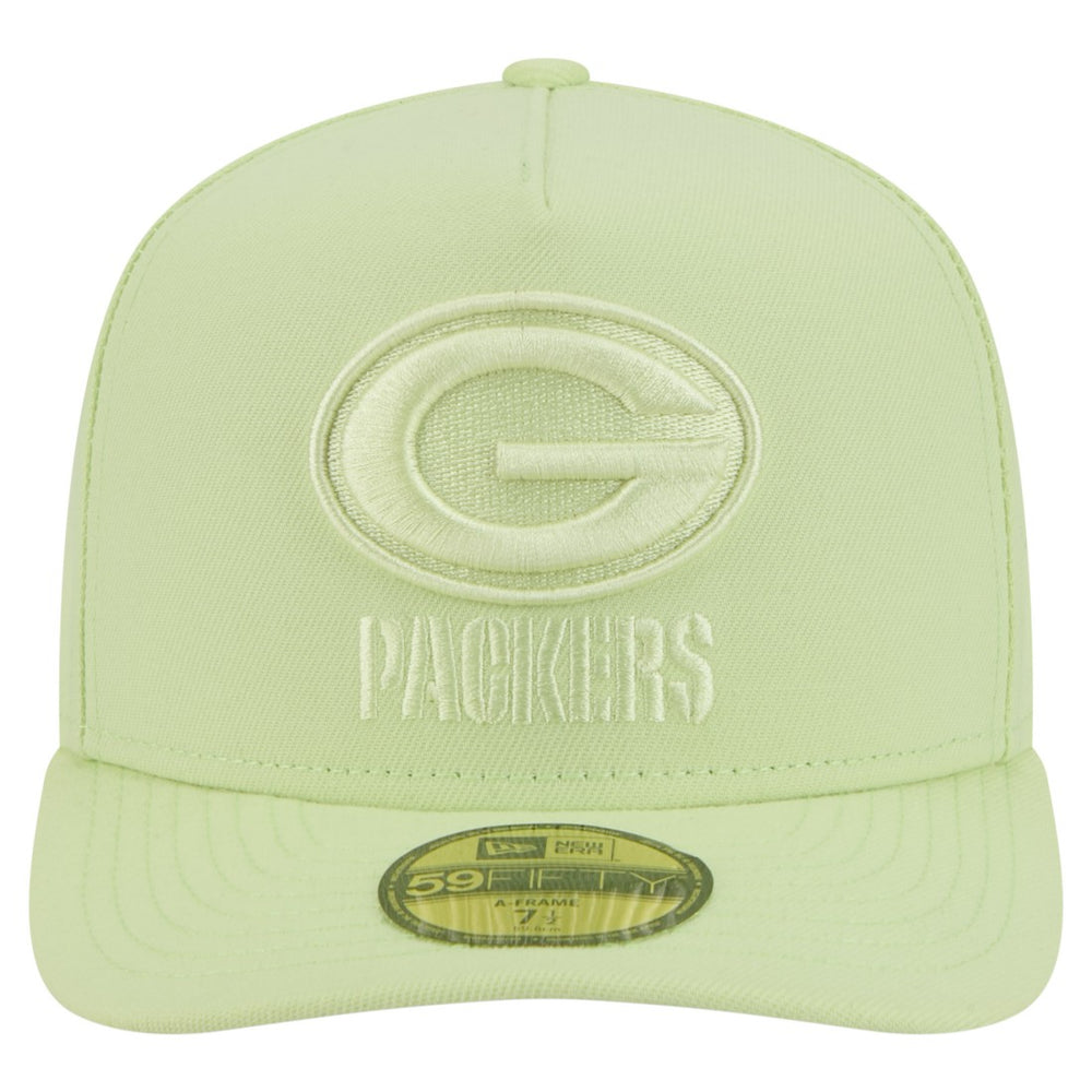 Green Bay Packers New Era Color Pack A-Frame 59FIFTY Fitted Hat Light Green - NFL