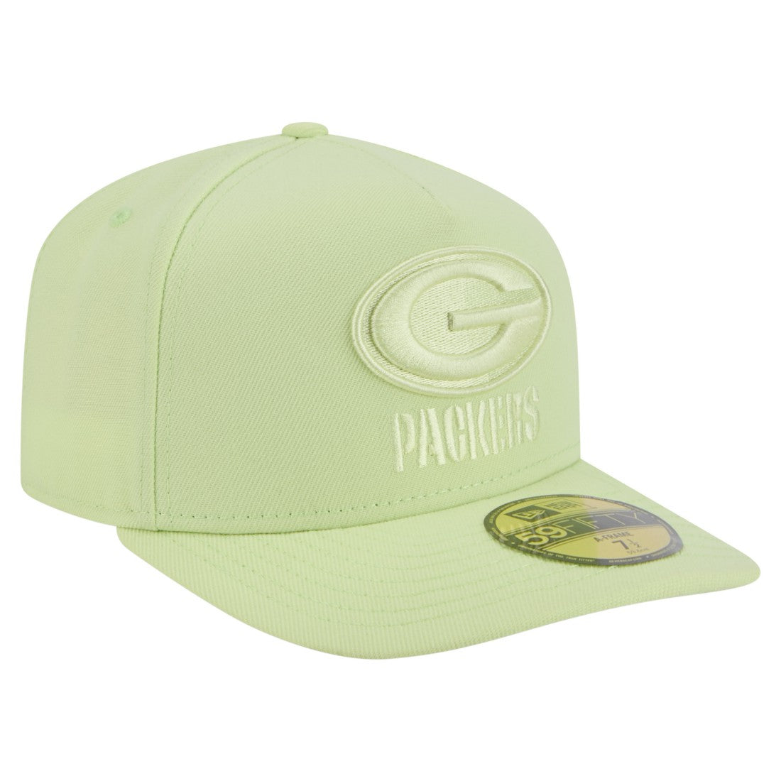 Green Bay Packers New Era Color Pack A-Frame 59FIFTY Fitted Hat Light Green - NFL