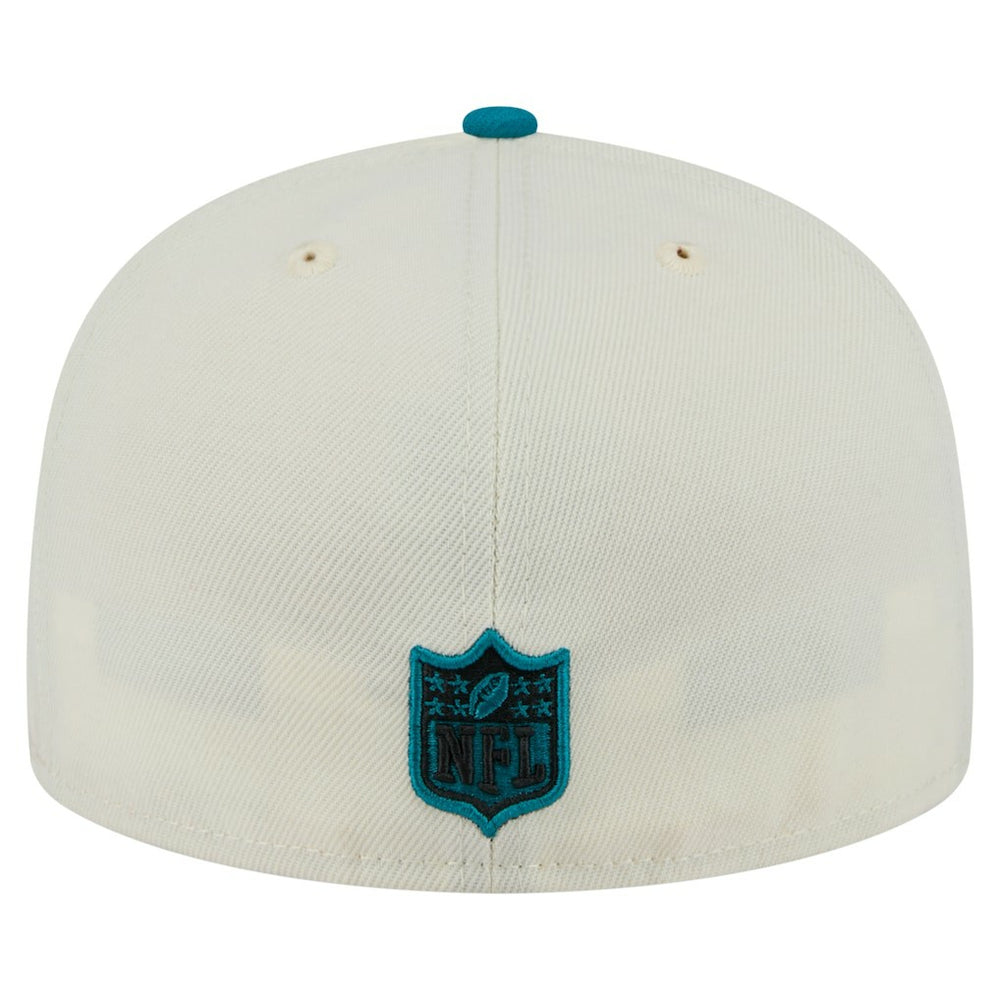 Jacksonville Jaguars New Era Main 59FIFTY Fitted Hat Cream/Teal - NFL