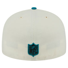 Jacksonville Jaguars New Era Main 59FIFTY Fitted Hat Cream/Teal - NFL