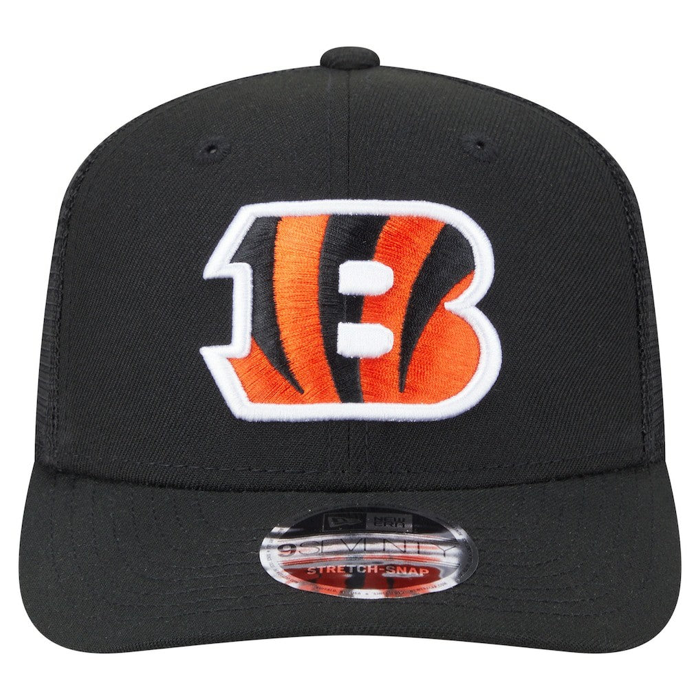 Cincinnati Bengals New Era Main Trucker 9SEVENTY Stretch-Snap Hat Black - NFL