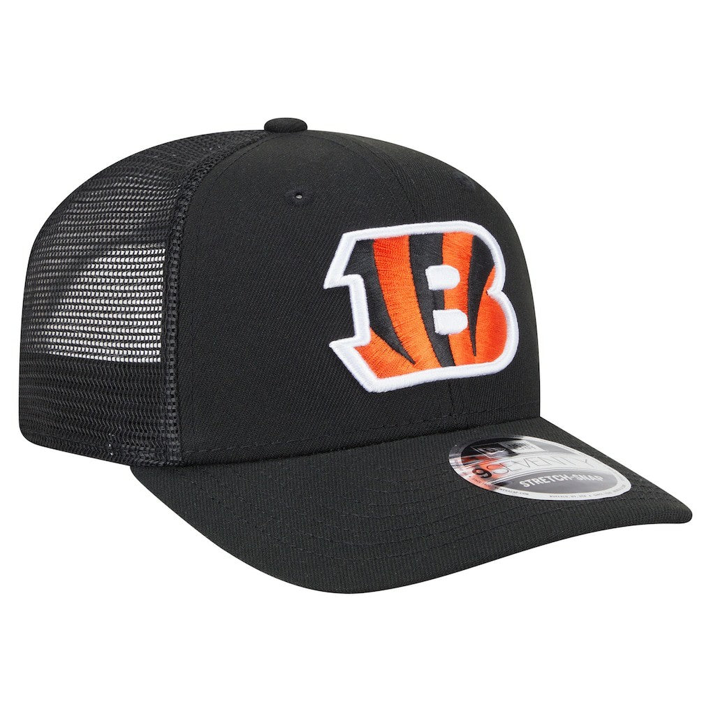 Cincinnati Bengals New Era Main Trucker 9SEVENTY Stretch-Snap Hat Black - NFL
