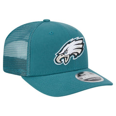 Philadelphia Eagles New Era Main Trucker 9SEVENTY Stretch-Snap Hat Midnight Green - NFL