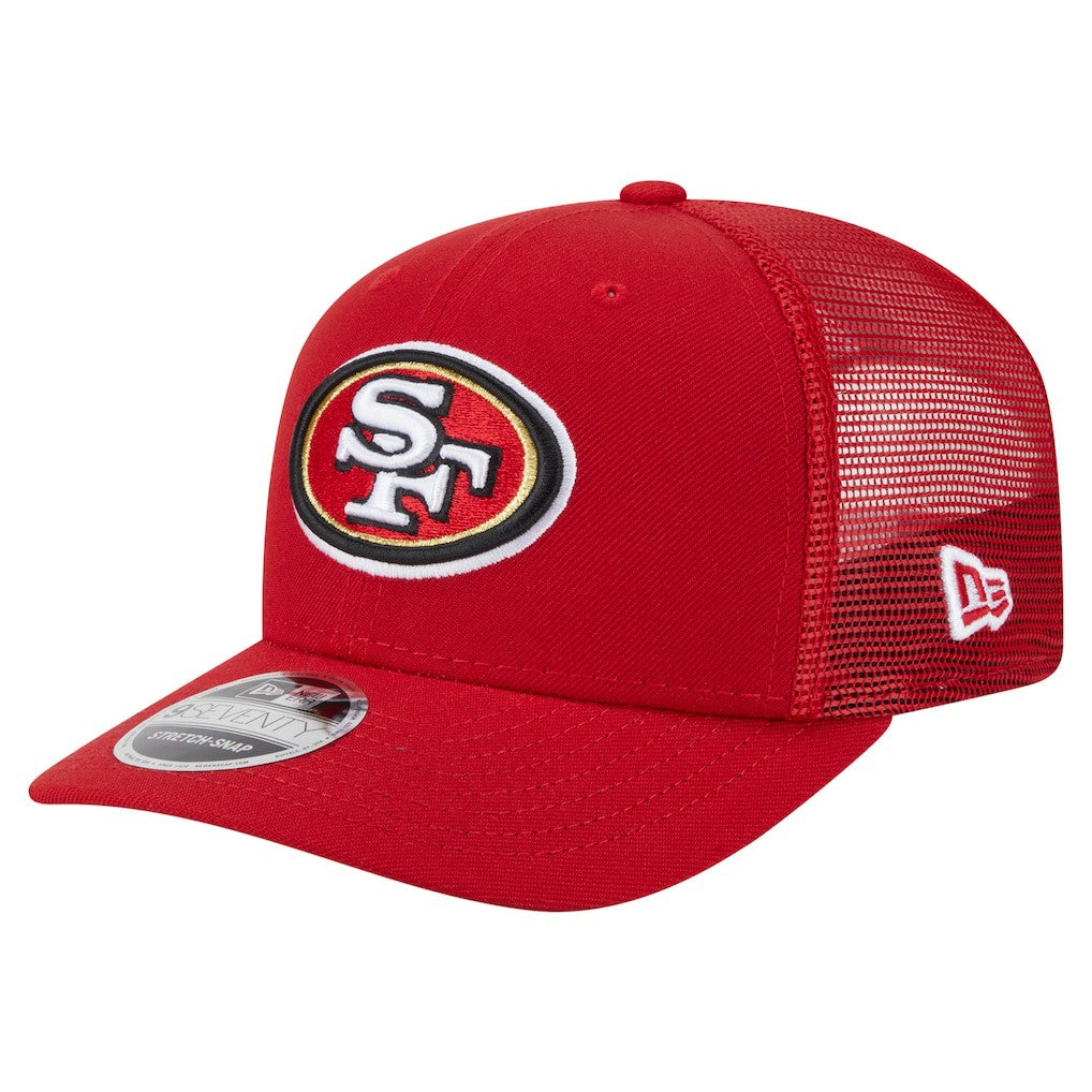 San Francisco 49ers New Era Main Trucker 9SEVENTY Stretch-Snap Hat Scarlet - NFL