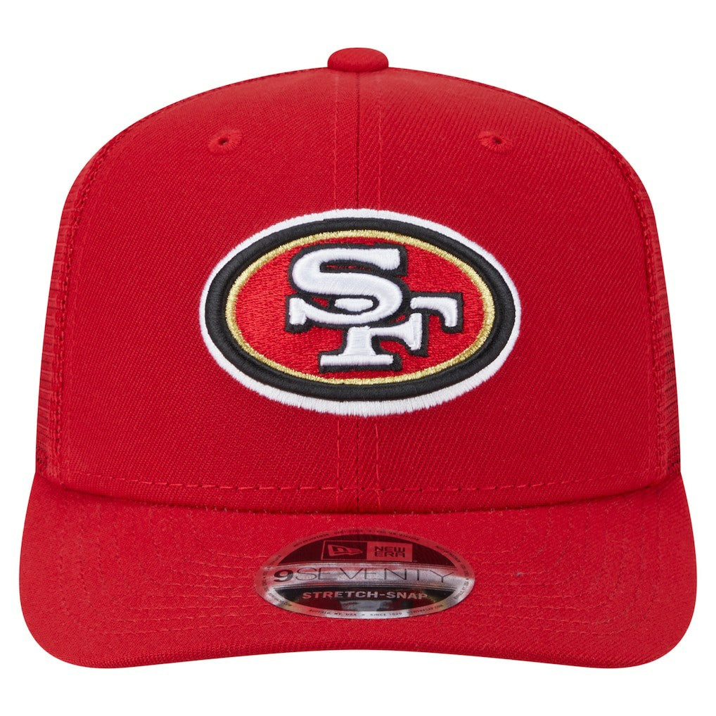 San Francisco 49ers New Era Main Trucker 9SEVENTY Stretch-Snap Hat Scarlet - NFL