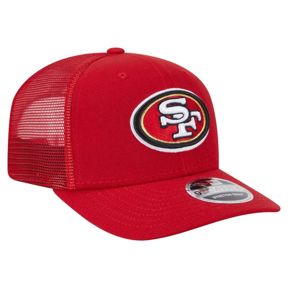 San Francisco 49ers New Era Main Trucker 9SEVENTY Stretch-Snap Hat Scarlet - NFL