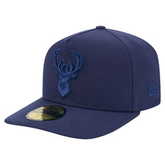 New Era - Milwaukee Bucks Colorpack A-Frame Pinch Front 59FIFTY Fitted Hat - Navy