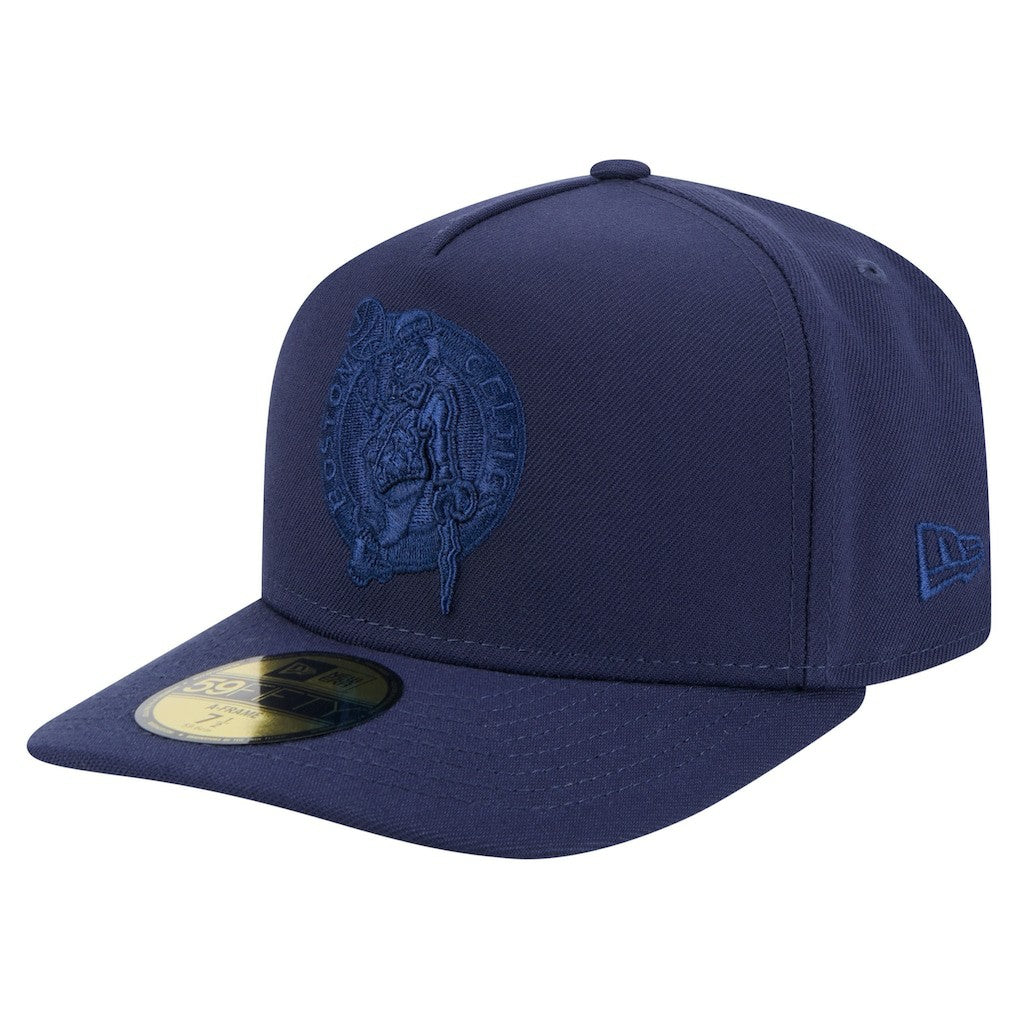 New Era - Boston Celtics Colorpack A-Frame Pinch Front 59FIFTY Fitted Hat - Navy