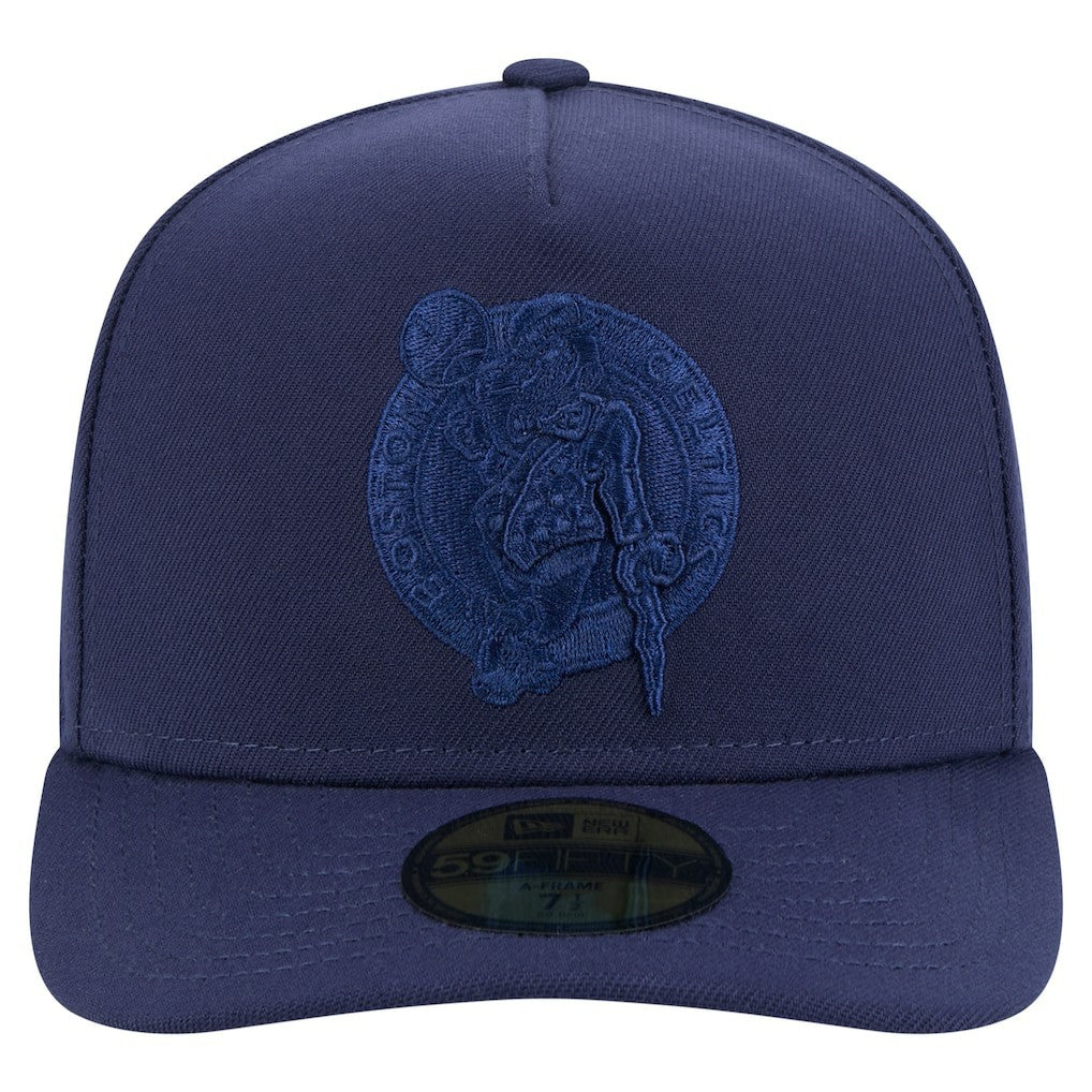 New Era - Boston Celtics Colorpack A-Frame Pinch Front 59FIFTY Fitted Hat - Navy