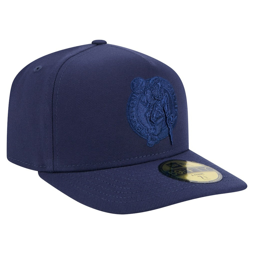 New Era - Boston Celtics Colorpack A-Frame Pinch Front 59FIFTY Fitted Hat - Navy