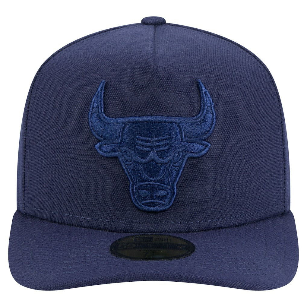 New Era - Chicago Bulls Colorpack A-Frame Pinch Front 59FIFTY Fitted Hat - Navy