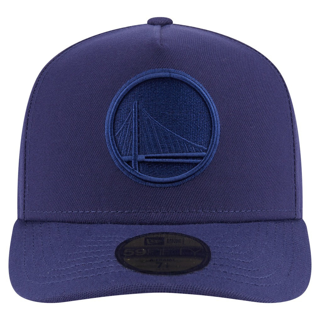 New Era - Golden State Warriors Colorpack A-Frame Pinch Front 59FIFTY Fitted Hat - Navy