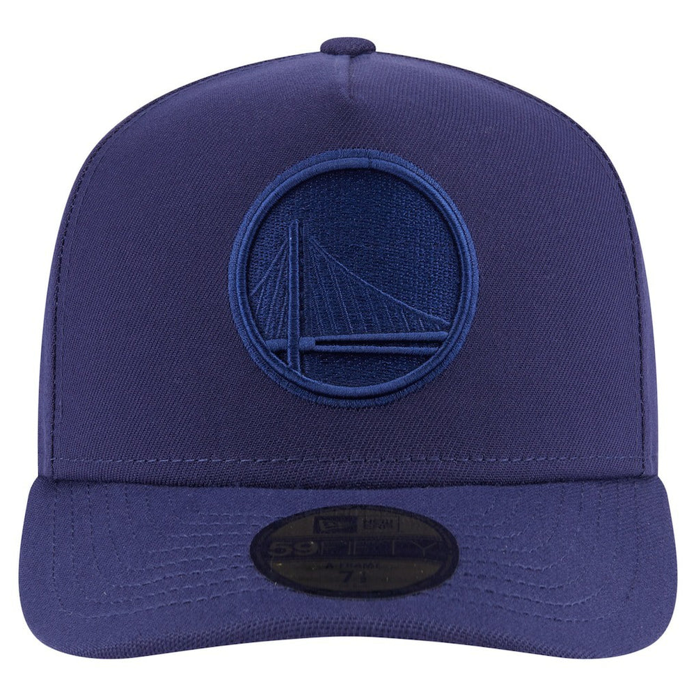 New Era - Golden State Warriors Colorpack A-Frame Pinch Front 59FIFTY Fitted Hat - Navy