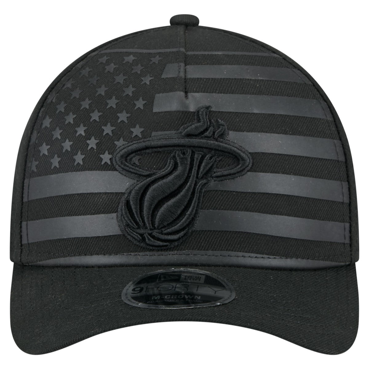 New Era - Miami Heat Game Day Flag A-Frame 9FORTY Adjustable Hat - Black