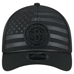 New Era - Brooklyn Nets Game Day Flag A-Frame 9FORTY Adjustable Hat - Black