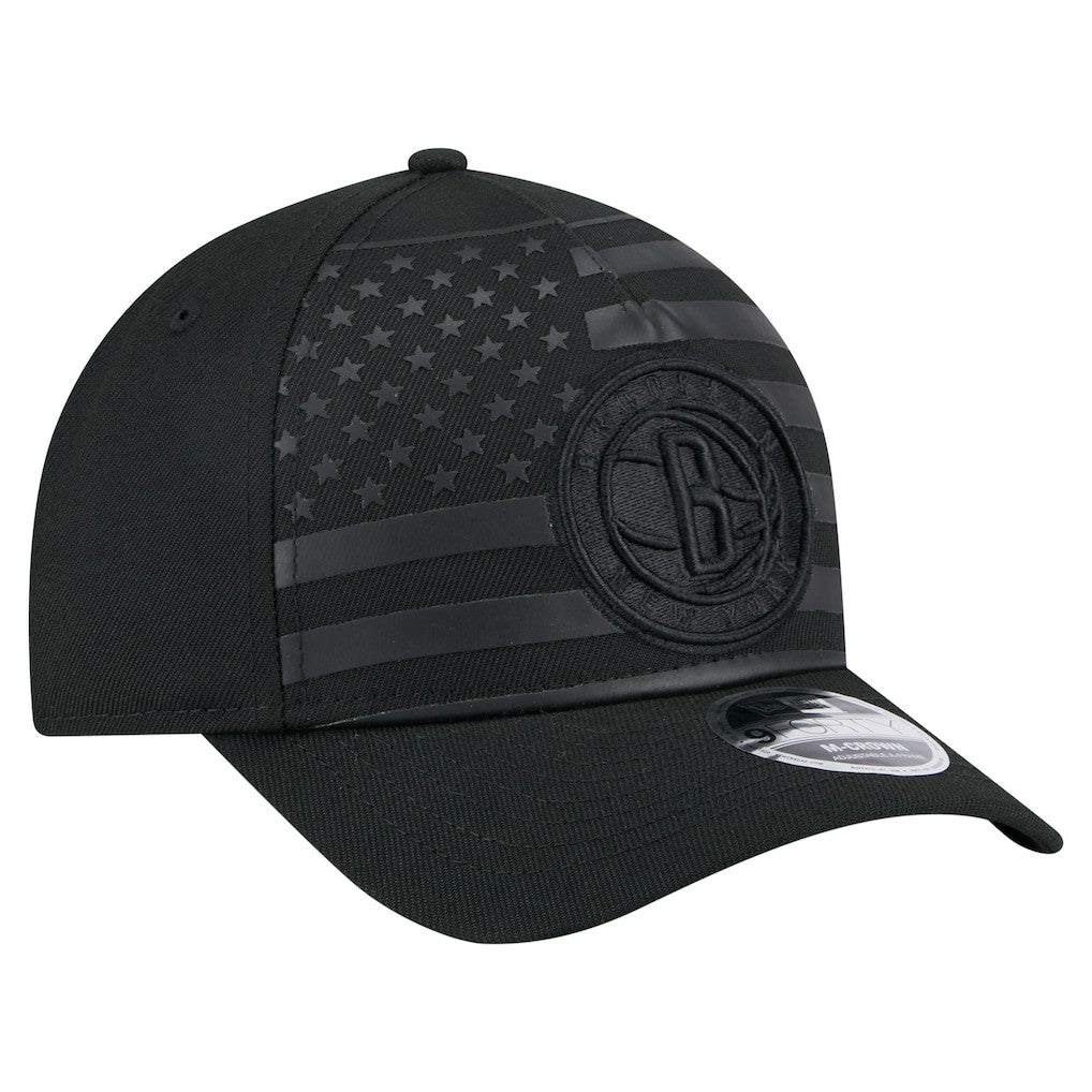 New Era - Brooklyn Nets Game Day Flag A-Frame 9FORTY Adjustable Hat - Black