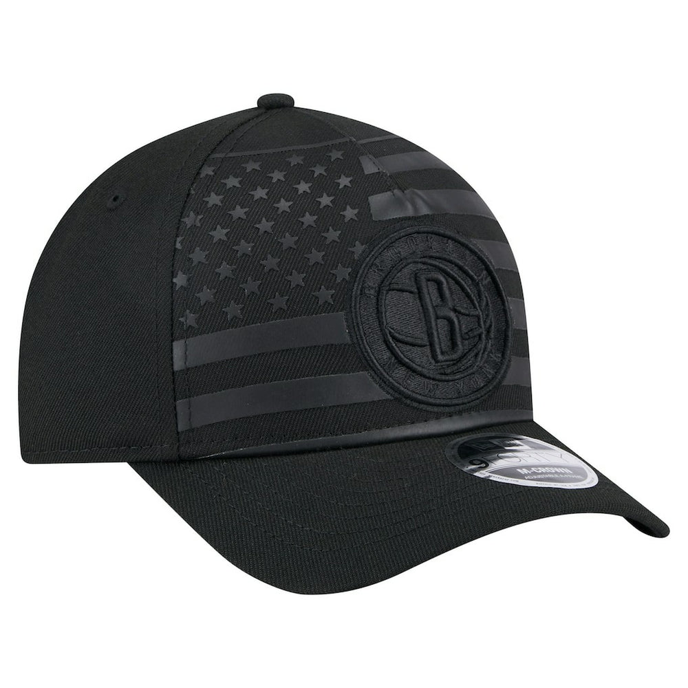 New Era - Brooklyn Nets Game Day Flag A-Frame 9FORTY Adjustable Hat - Black