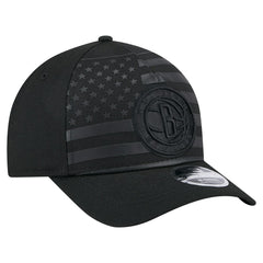 New Era - Brooklyn Nets Game Day Flag A-Frame 9FORTY Adjustable Hat - Black