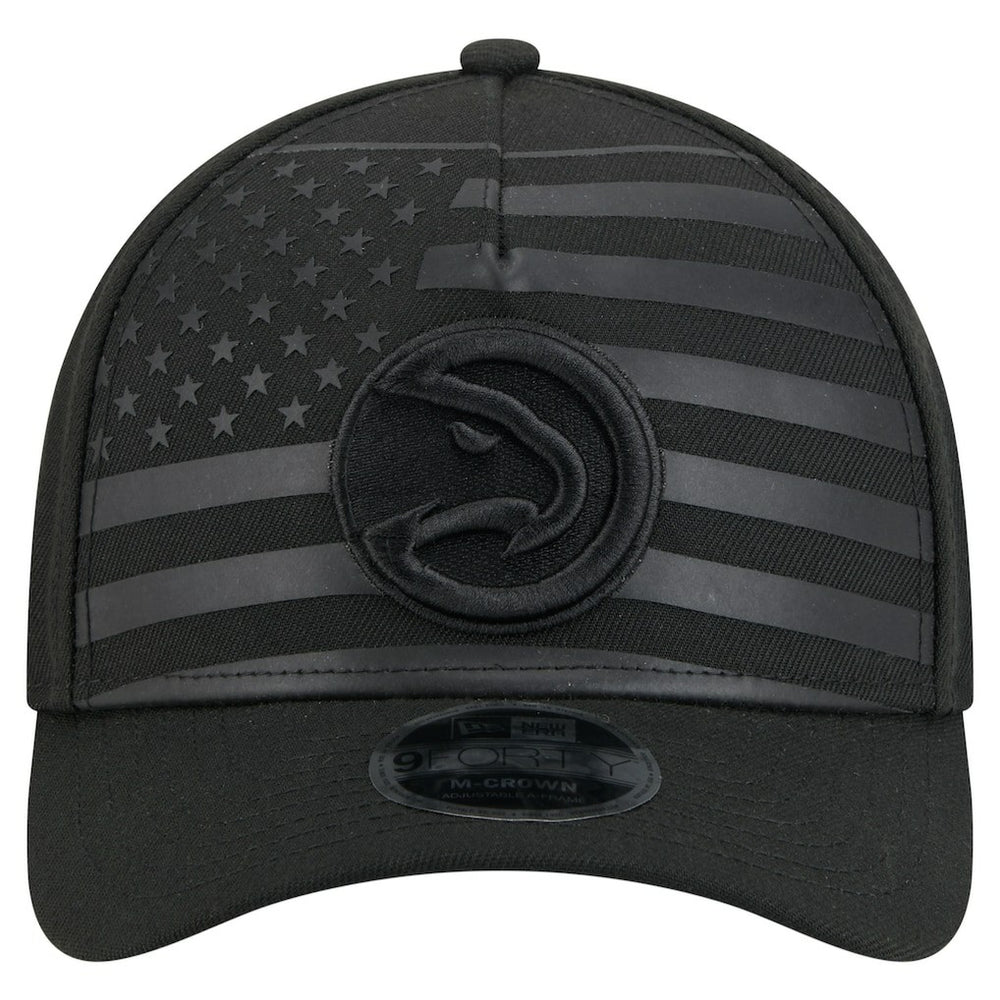 New Era - Atlanta Hawks Game Day Flag A-Frame 9FORTY Adjustable Hat - Black