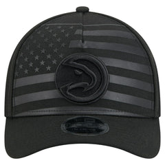 New Era - Atlanta Hawks Game Day Flag A-Frame 9FORTY Adjustable Hat - Black
