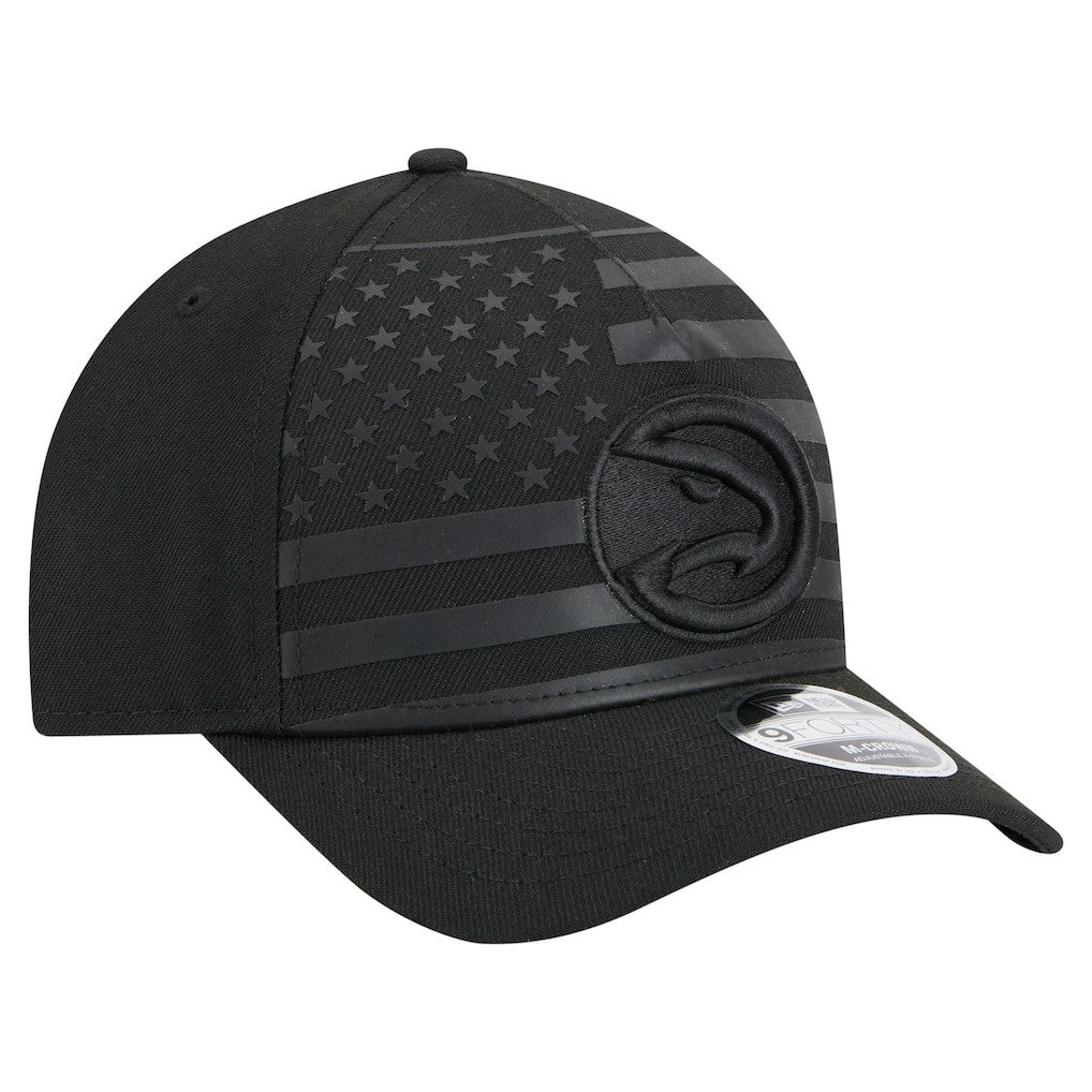 New Era - Atlanta Hawks Game Day Flag A-Frame 9FORTY Adjustable Hat - Black