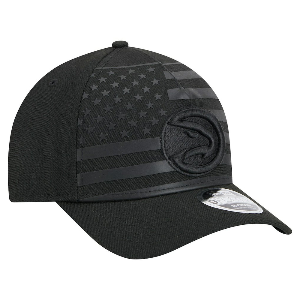 New Era - Atlanta Hawks Game Day Flag A-Frame 9FORTY Adjustable Hat - Black