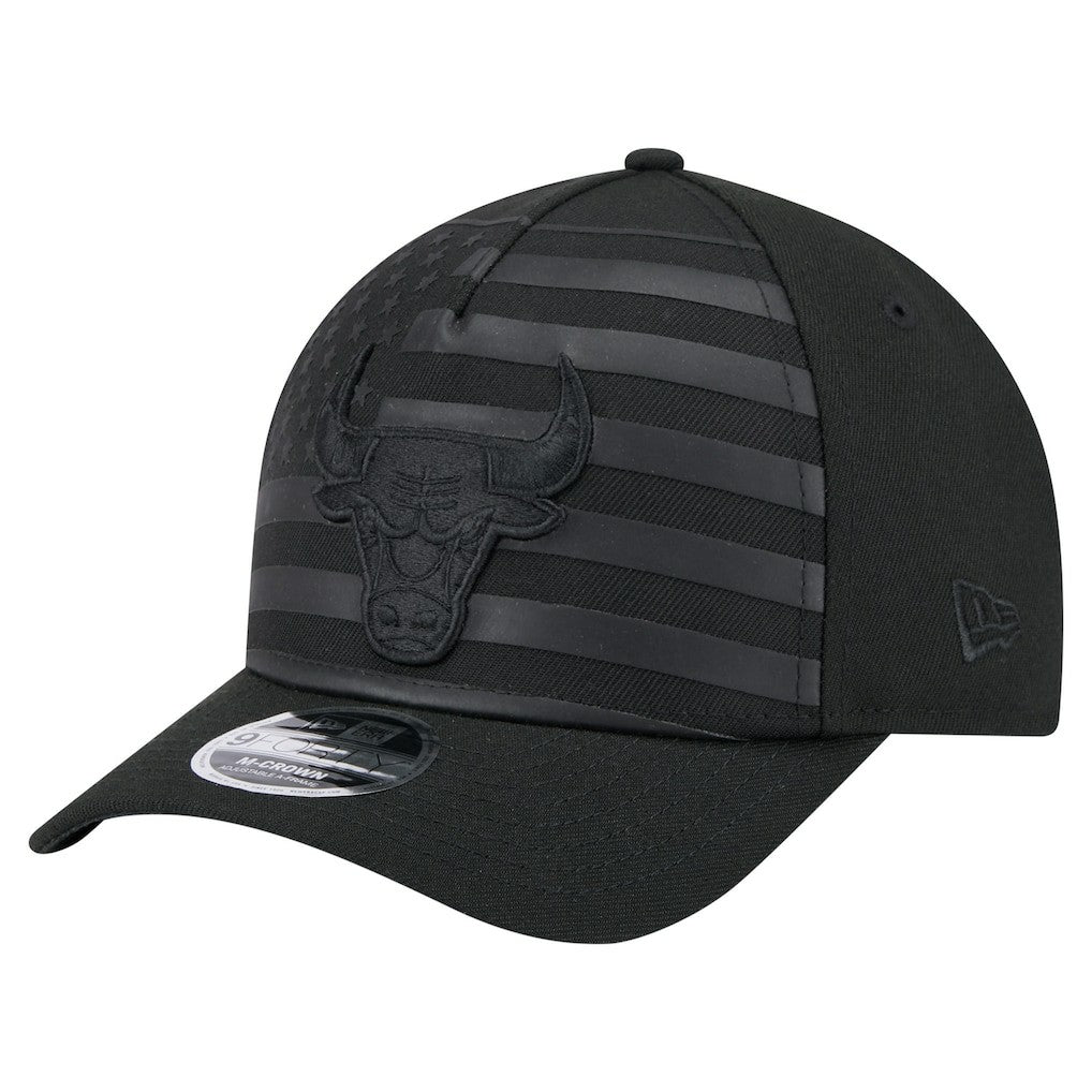 New Era - Chicago Bulls Game Day Flag A-Frame 9FORTY Adjustable Hat - Black
