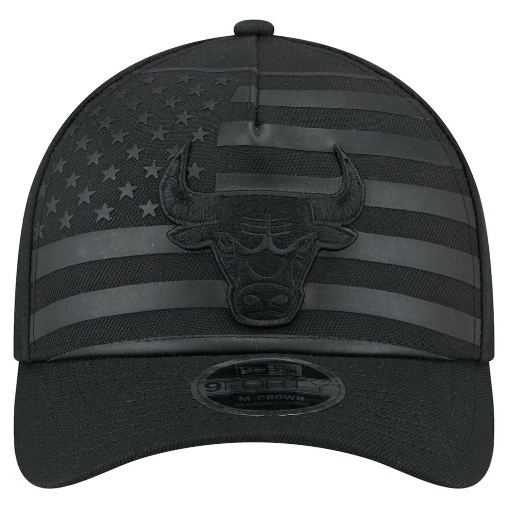 New Era - Chicago Bulls Game Day Flag A-Frame 9FORTY Adjustable Hat - Black
