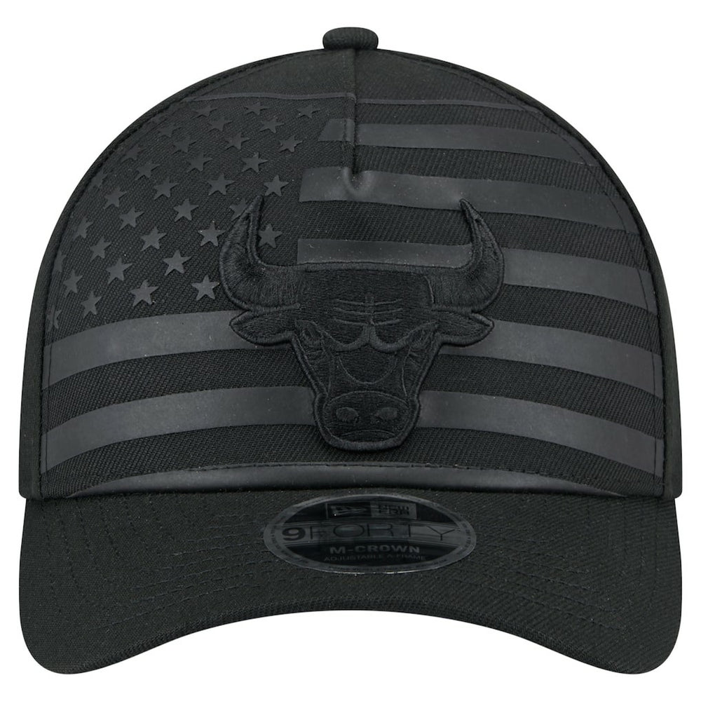 New Era - Chicago Bulls Game Day Flag A-Frame 9FORTY Adjustable Hat - Black