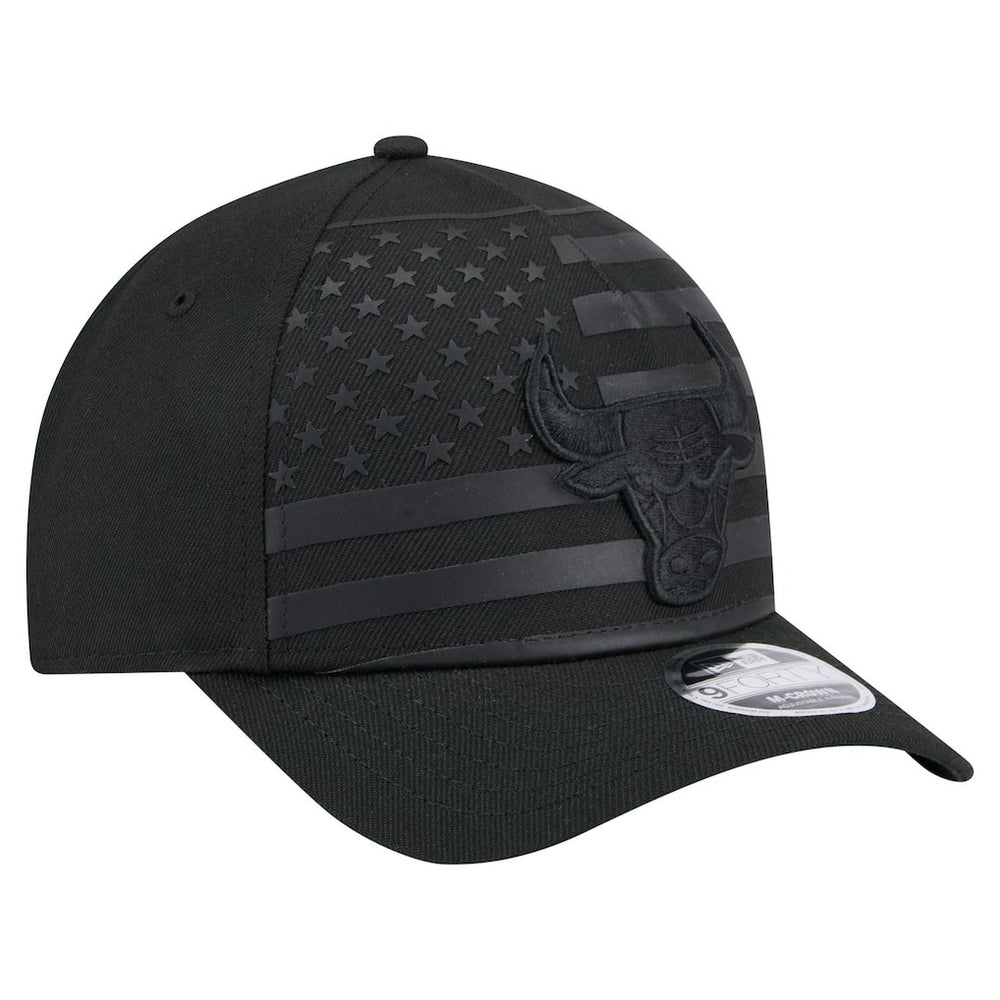 New Era - Chicago Bulls Game Day Flag A-Frame 9FORTY Adjustable Hat - Black