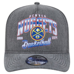 New Era - Denver Nuggets Throwback Washed Pre-Curved 9FIFTY Snapback Hat - Charcoal