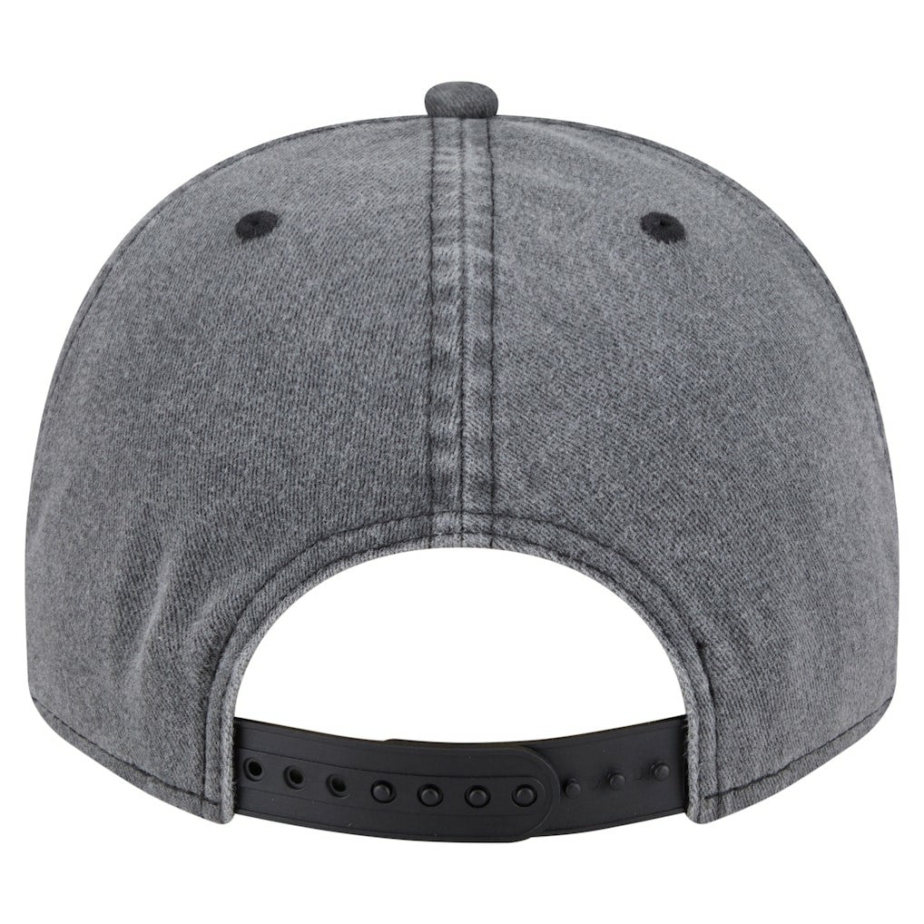 New Era - Philadelphia 76ers Throwback Washed Pre-Curved 9FIFTY Snapback Hat - Charcoal