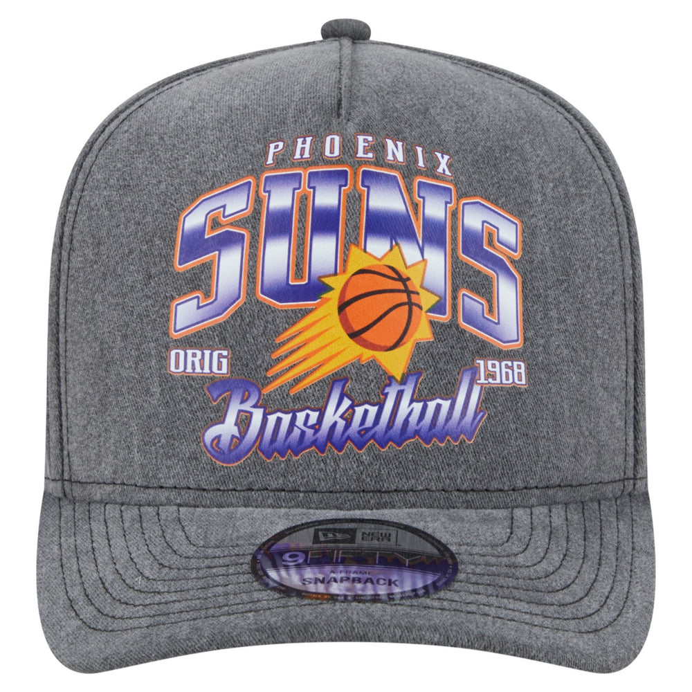 New Era - Phoenix Suns Throwback Washed Pre-Curved 9FIFTY Snapback Hat - Charcoal