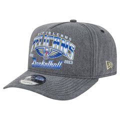 New Era - New Orleans Pelicans Throwback Washed Pre-Curved 9FIFTY Snapback Hat - Charcoal