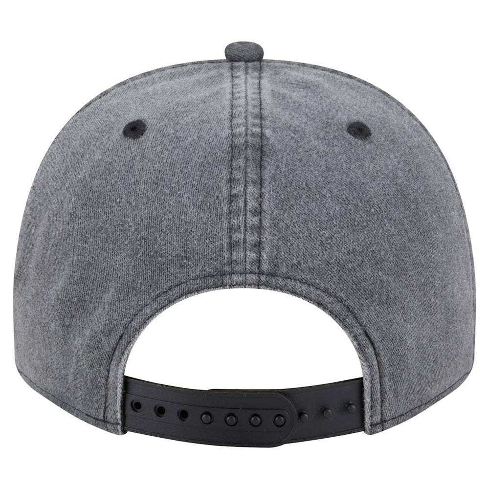 New Era - Brooklyn Nets Throwback Washed Pre-Curved 9FIFTY Snapback Hat - Charcoal