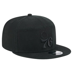 New Era - Philadelphia 76ers Adventure Canvas Split Panel 9FIFTY Snapback Hat - Black
