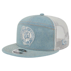 New Era - Boston Celtics Adventure Denim Split Panel 9FIFTY Snapback Trucker Hat