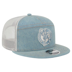 New Era - Boston Celtics Adventure Denim Split Panel 9FIFTY Snapback Trucker Hat