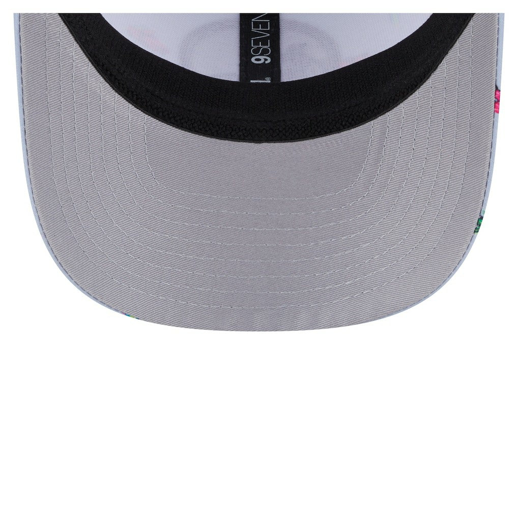New Era - Golden State Warriors Adventure Aloha Pattern 9SEVENTY Stretch-Snap Hat - Light Blue/Gray
