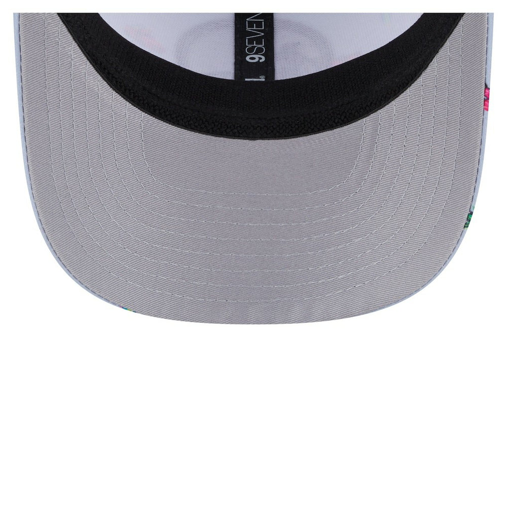 New Era - Golden State Warriors Adventure Aloha Pattern 9SEVENTY Stretch-Snap Hat - Light Blue/Gray