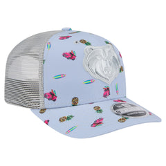 New Era - Memphis Grizzlies Adventure Aloha Pattern 9SEVENTY Stretch-Snap Hat - Light Blue/Gray