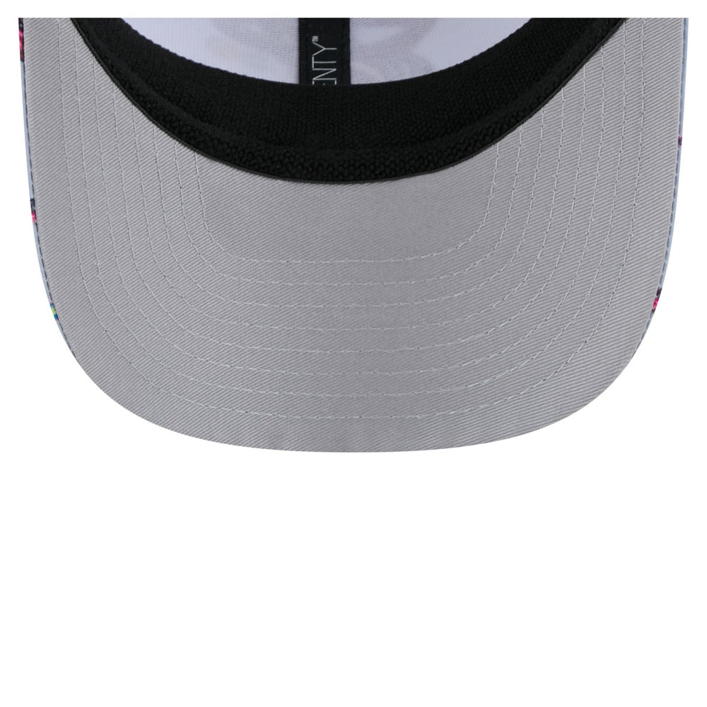 New Era - Miami Heat Adventure Aloha Pattern 9SEVENTY Stretch-Snap Hat - Light Blue/Gray