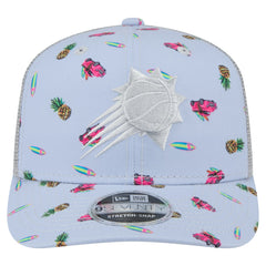 New Era - Phoenix Suns Adventure Aloha Pattern 9SEVENTY Stretch-Snap Hat - Light Blue/Gray