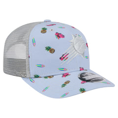 New Era - Phoenix Suns Adventure Aloha Pattern 9SEVENTY Stretch-Snap Hat - Light Blue/Gray